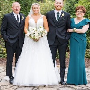 Alexander by Daymor 1457 floor length forest green formal dress